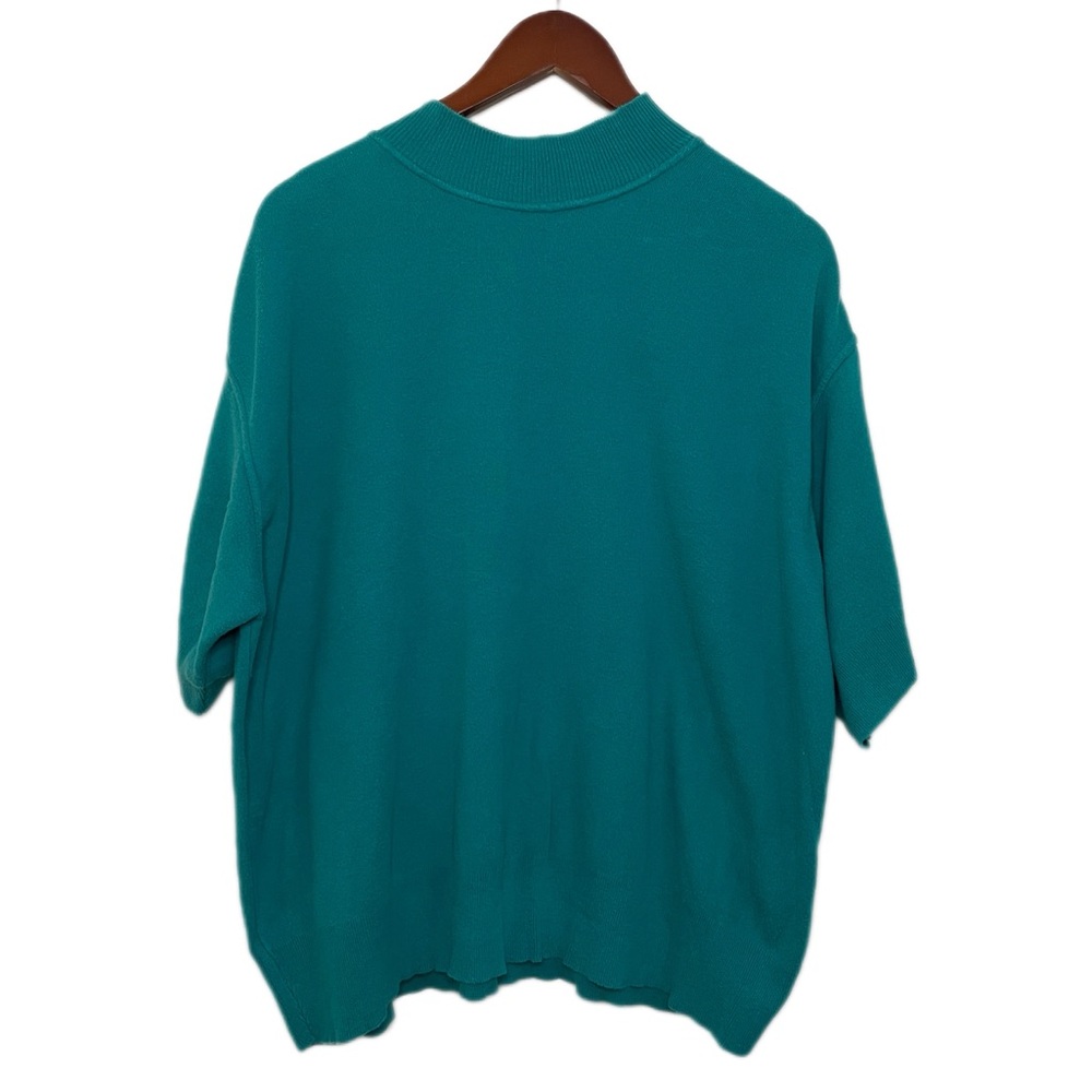 Vintage 80s BFA Classics 100% Cotton Short Sleeve Knit Sweatshirt 2X
